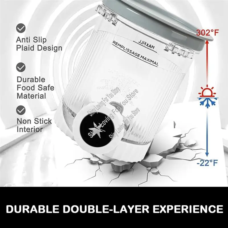 HIM-Creme Pints E Capas 4 Pacote Para Série NC700 Ninja Swirl Sorvete & Soft Serve Makers Substituição Para Creami Swirl NC701