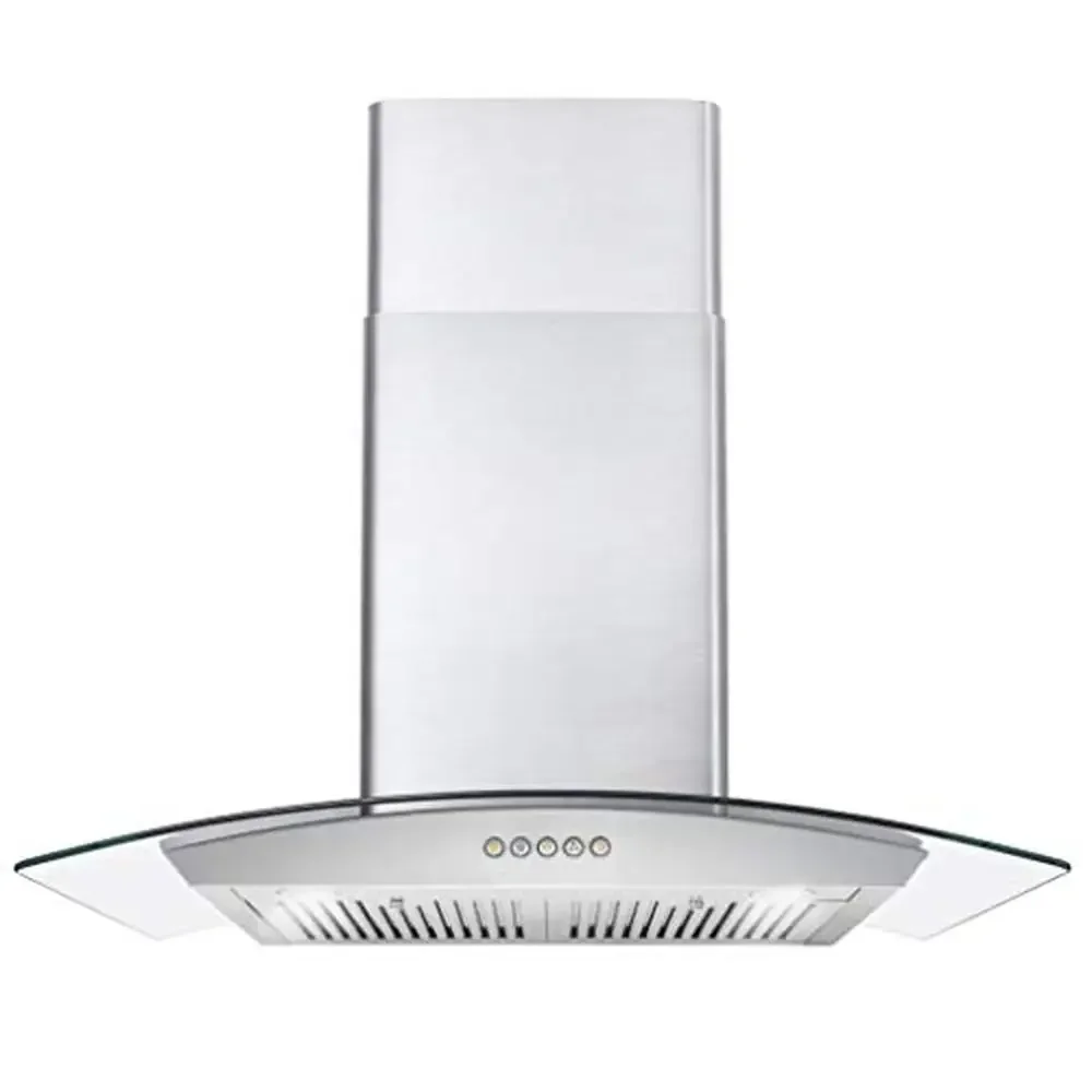 30 Inch Wall Mount Range Hood 380 CFM LED Lights Stainless Steel Filters COS-668WRC75