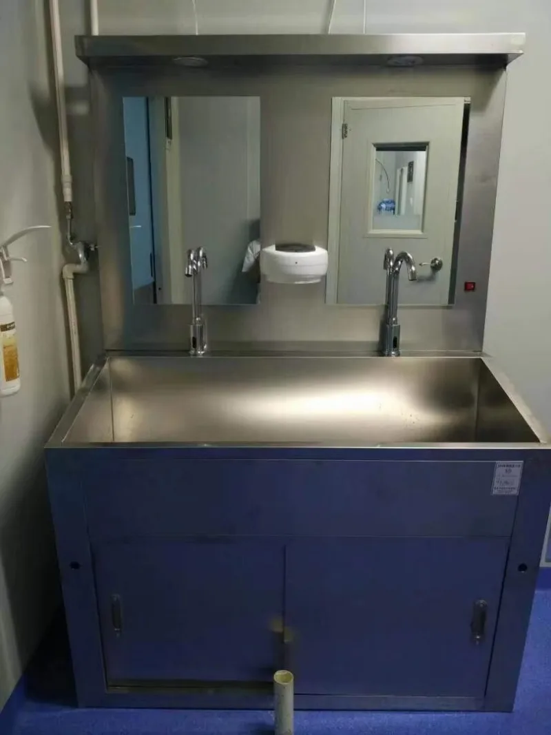 Ground Type Stainless Steel Medical Wash Basin Hospital Sink for Cleaning Instrument