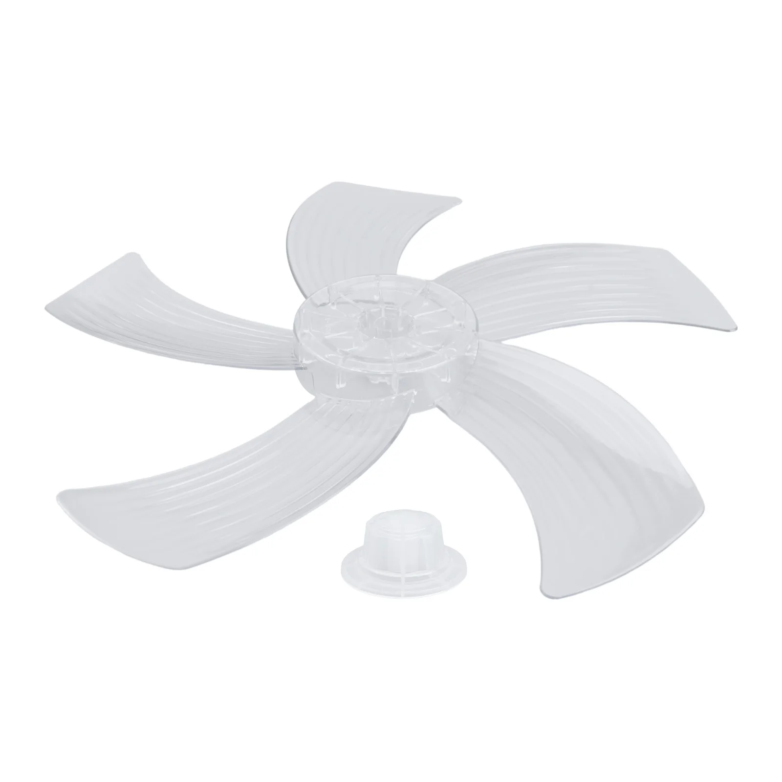 Fan Blade With Nut Cover Plastic Fan Blade Convenient To Clean Easy To Disassemble High Temperature Resistance Home Use