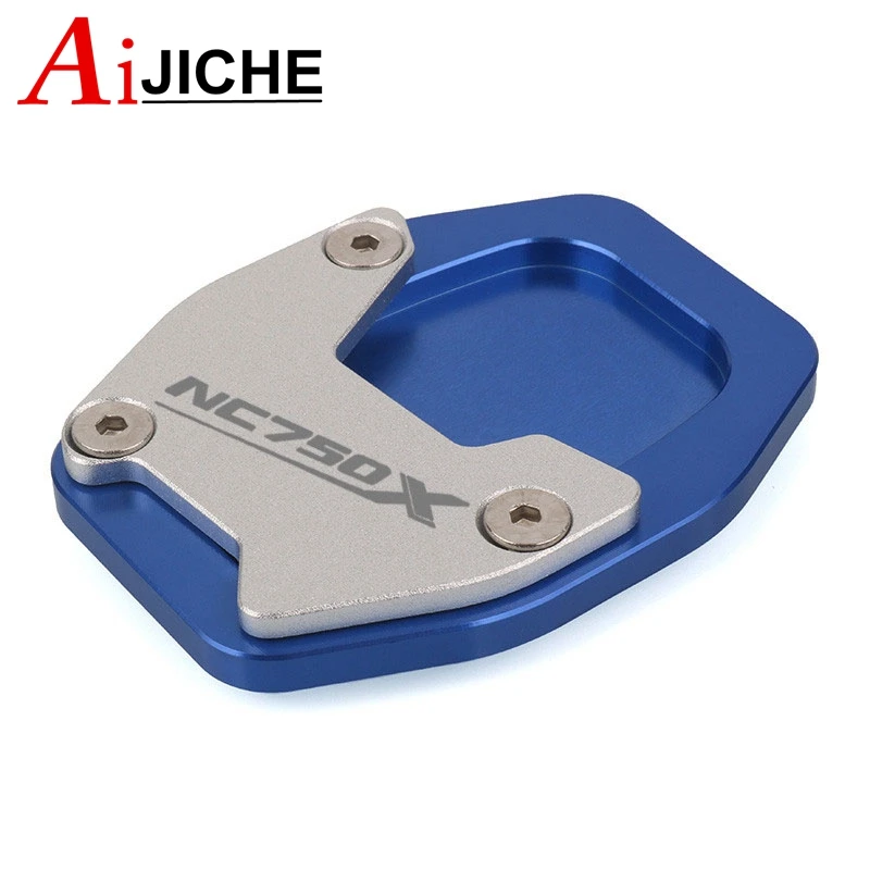 دراجة نارية CNC مسنده حامل جانبي تمديد المكبر الوسادة ل NC750X NC 750X NC750 X 2021 2022 2023 #5