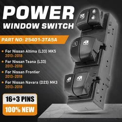 Car Power Master Window Switch For Nissan Altima Nissan Teana Nissan Frontier Nissan Navara Nissan NP300 2013-2018 25401-3TA5A
