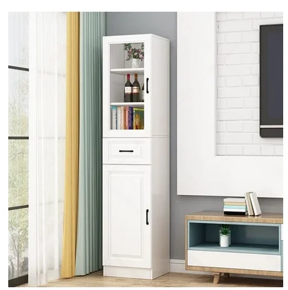 Living room corner cabinet shelf refrigerator crack cabinet restaurant wine cabinet bedroom storage locker corner side cabinet