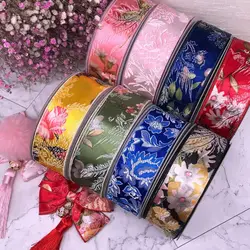 24 Yards 10MM/25MM/40MM Gold Silver Embroidery Ribbon DIY Handmade Materials For Headwear Hair Bows Clothing Shoes Crafts Belt