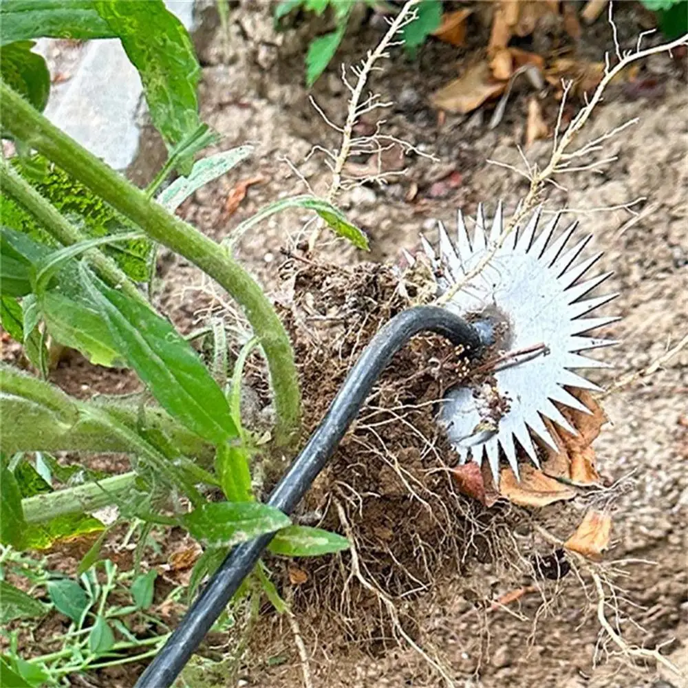 Herramienta de deshierbe de azada de jardinería, rastrillo de mano, extracción de raíces de girasol, aflojamiento de suelo, herramienta de