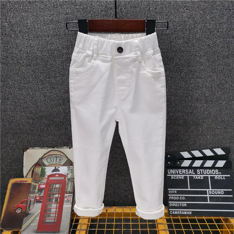 Autumn&Winter New Children\'s Cotton Pants New Boys Outer Casual Pants Baby Girls Elastic Pants 2-8 Years