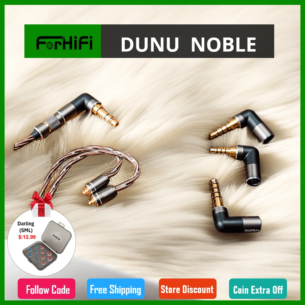 DUNU  NOBLE Original Cable Of DK4001 Furutech OCC Copper And  Silver Mixed Cable High-end Cable