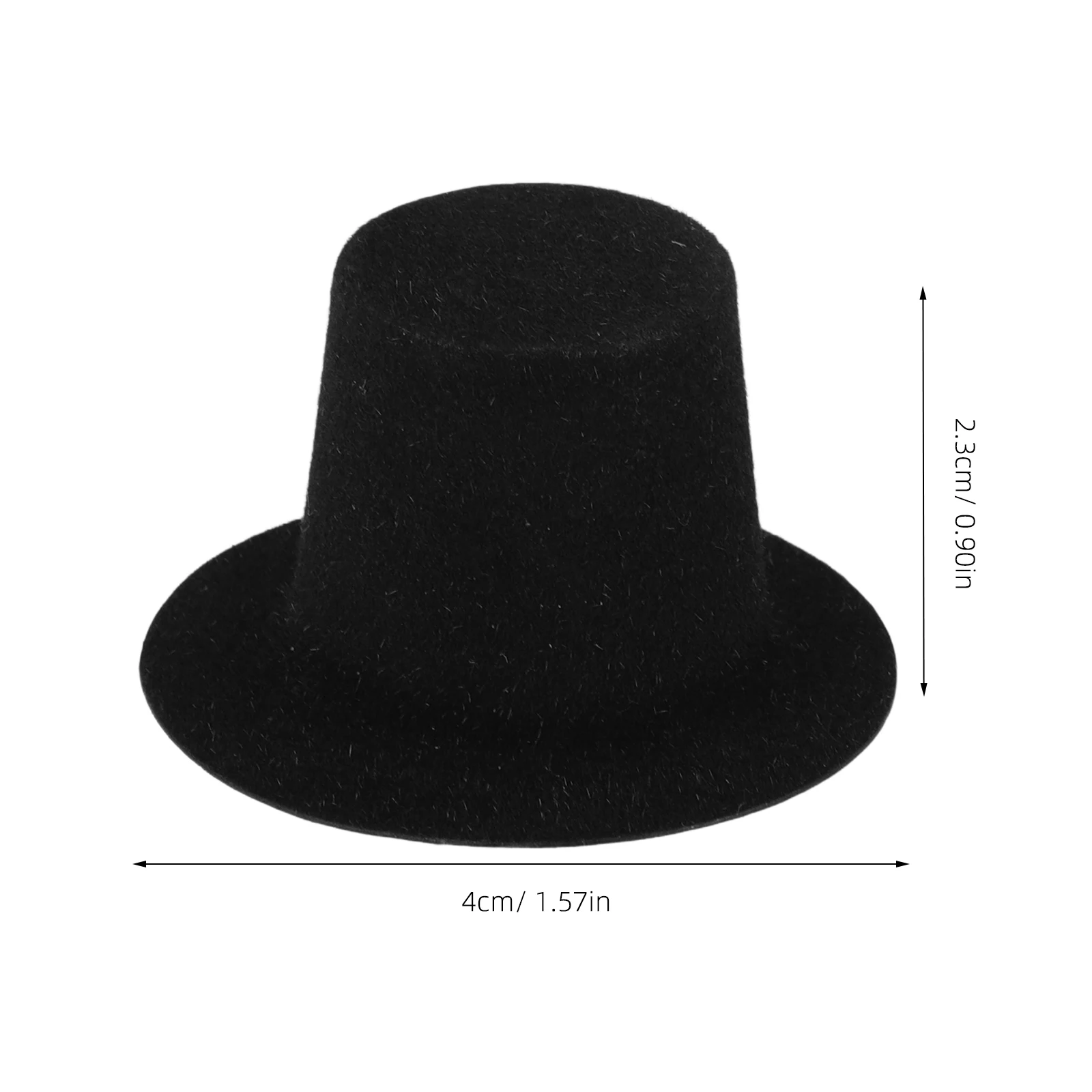 20 piezas sombrero de muñeco de nieve Mini Top a granel artesanía gorros de tejer para suministros de decoración Eva fieltro plano Formal