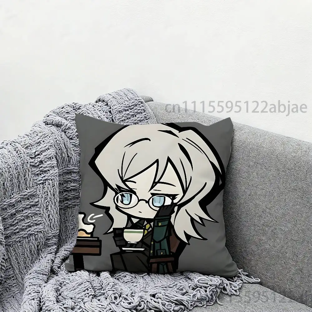 F-Faust L-Limbus Company Throw Pillow Case 50x50cm DIY Square Pillowcase Square Office Cushion Cover