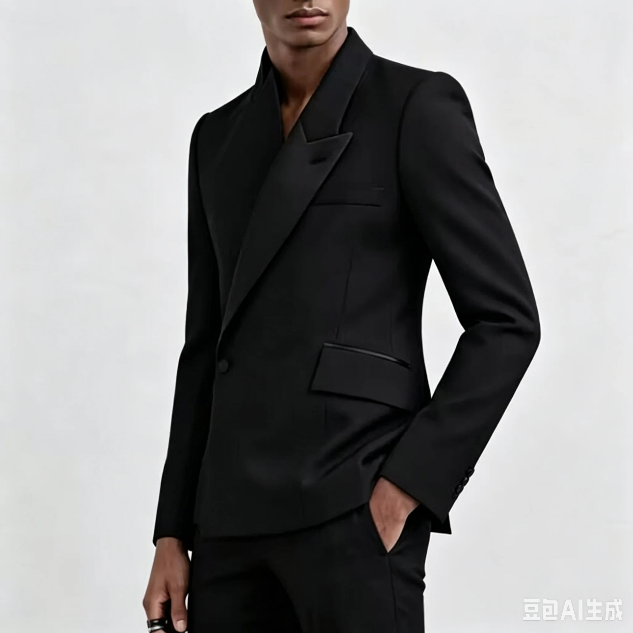 Customized Asymmetrical Men's Suit Unique Design Jacket Pants 2 Pieces Sets Man Banquet Tuxedos Slim Fit Trajes Para Hombre 2027