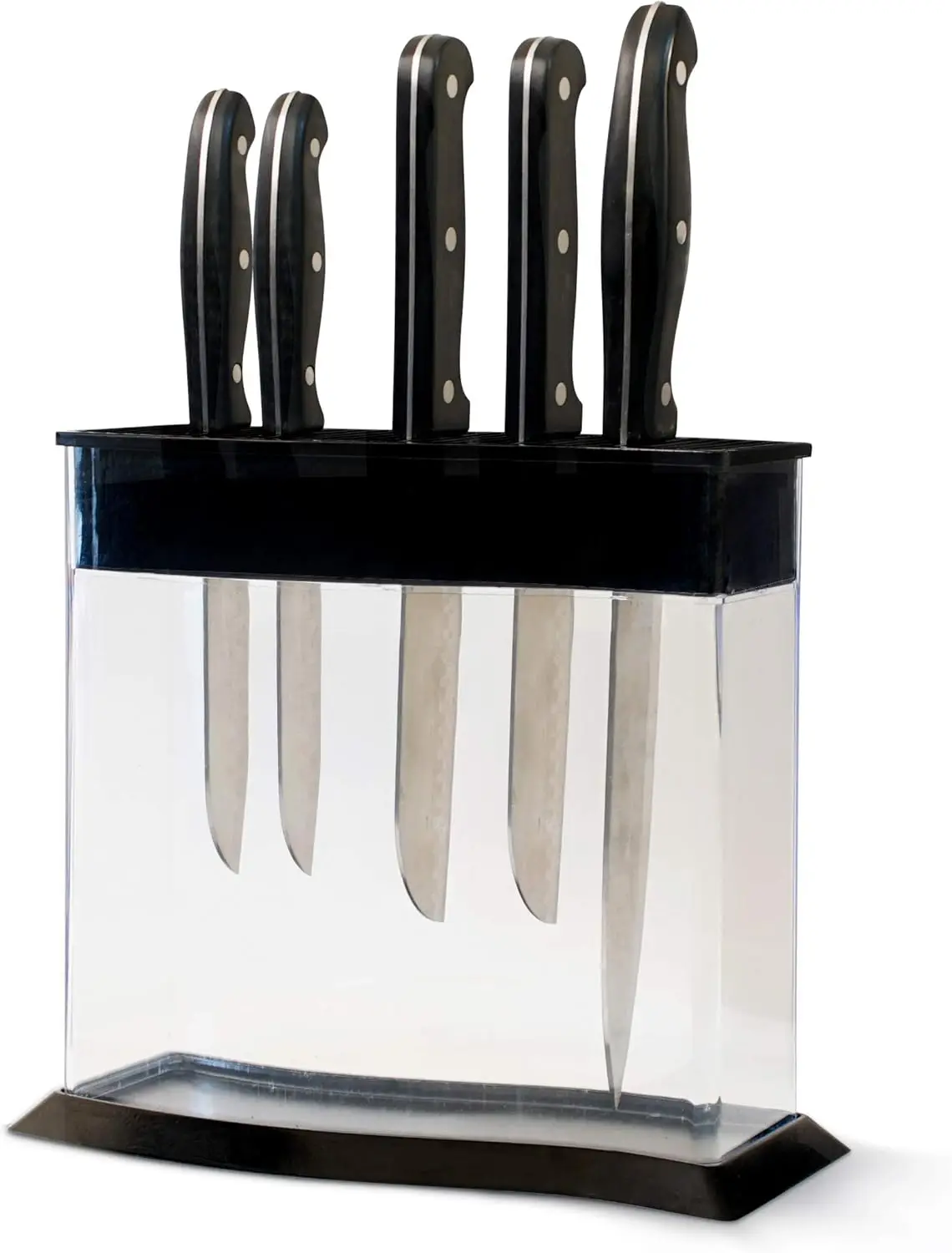 

Kitchen Countertop Knife Storage. A beautiful way to display and identify each knife at a glance.The next generation knife block