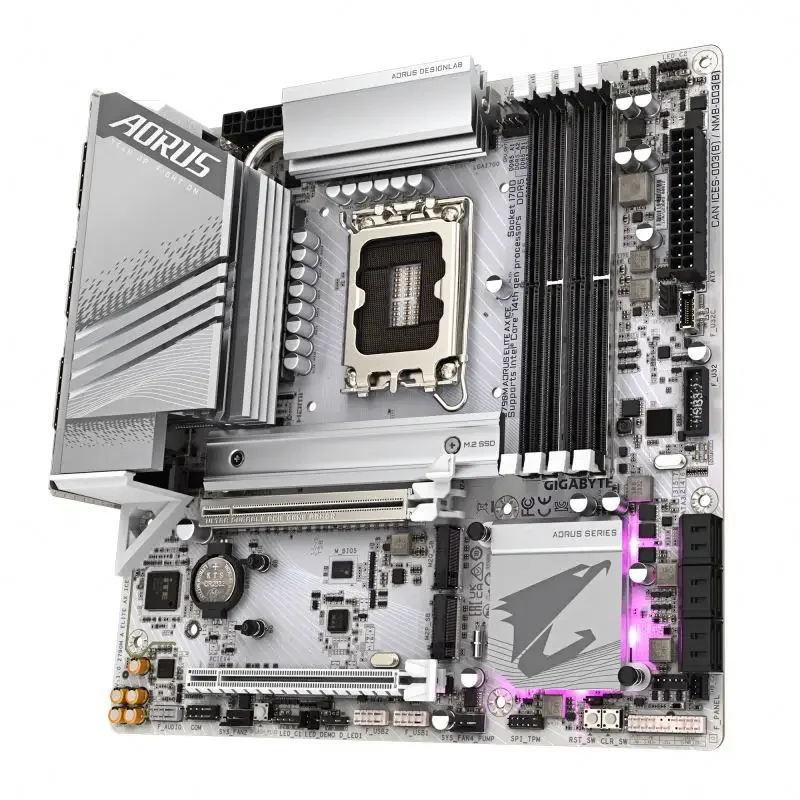 Brand New Z790M AORUS ELITE AX ICE DDR5 LGA 1700 Support 14th CPU PCI-E 4.0/5.0 Gaming motherboard PC