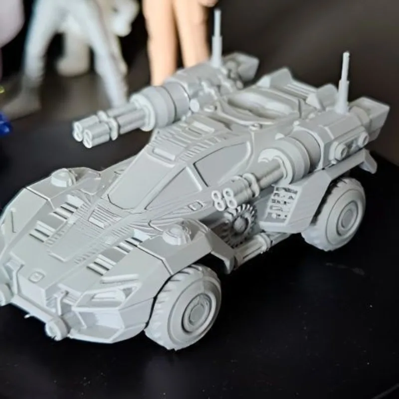 Sci Fi Heavy Assault Vehicle Model 3D Printed Wheeled Mecha Desktop Collectible Ornament
