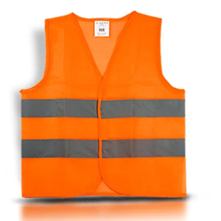 High Visibility Yellow Vest Reflective Safety Workwear for Night Running Cycling Man Night Warning Working Clothes Fluorescent