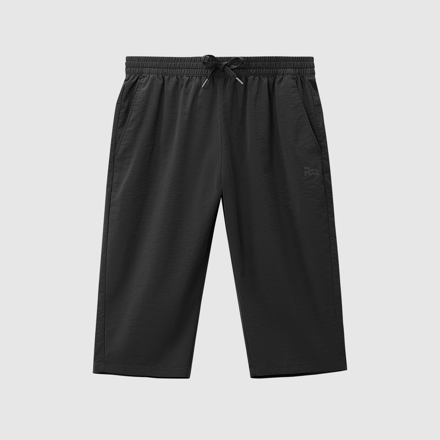 VPG Men's Athletic Shorts Black Elastic Waist with Drawstring Lightweight Perfect for Sports and Casual Style