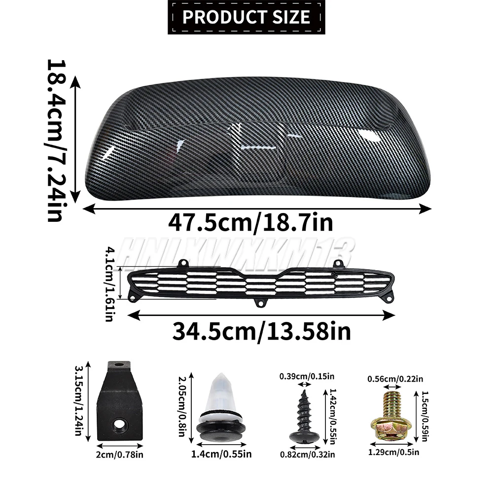51132756095 51132757694 For Mini Cooper S R55 R56 R57 R58 R59 2007-2013 51232752275 Car Front Air Intake Vent Scoop Hood Scoop