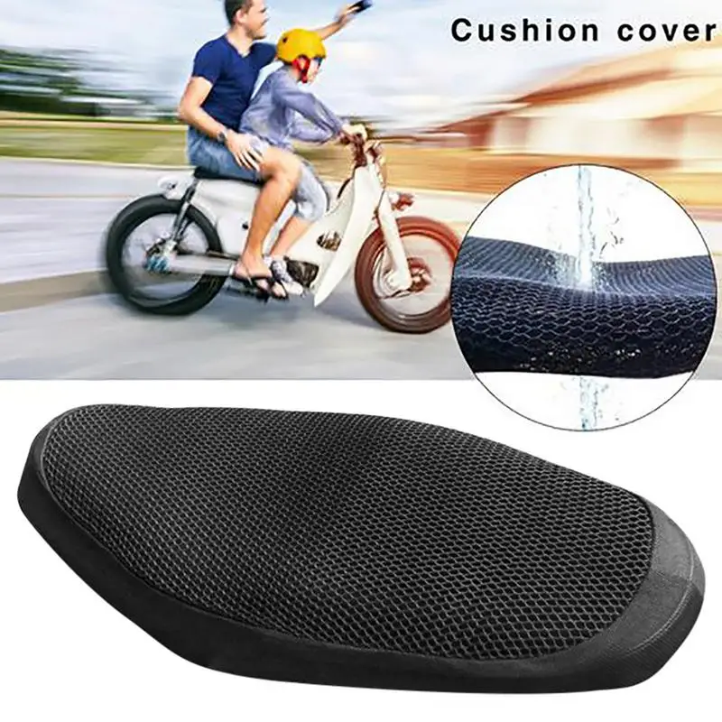 Motorcycles Seat Cover Breathable Motorcycle Scooter Moped Cushion 3D Spacer Mesh anti slip Saddle Seat Protector case supplies