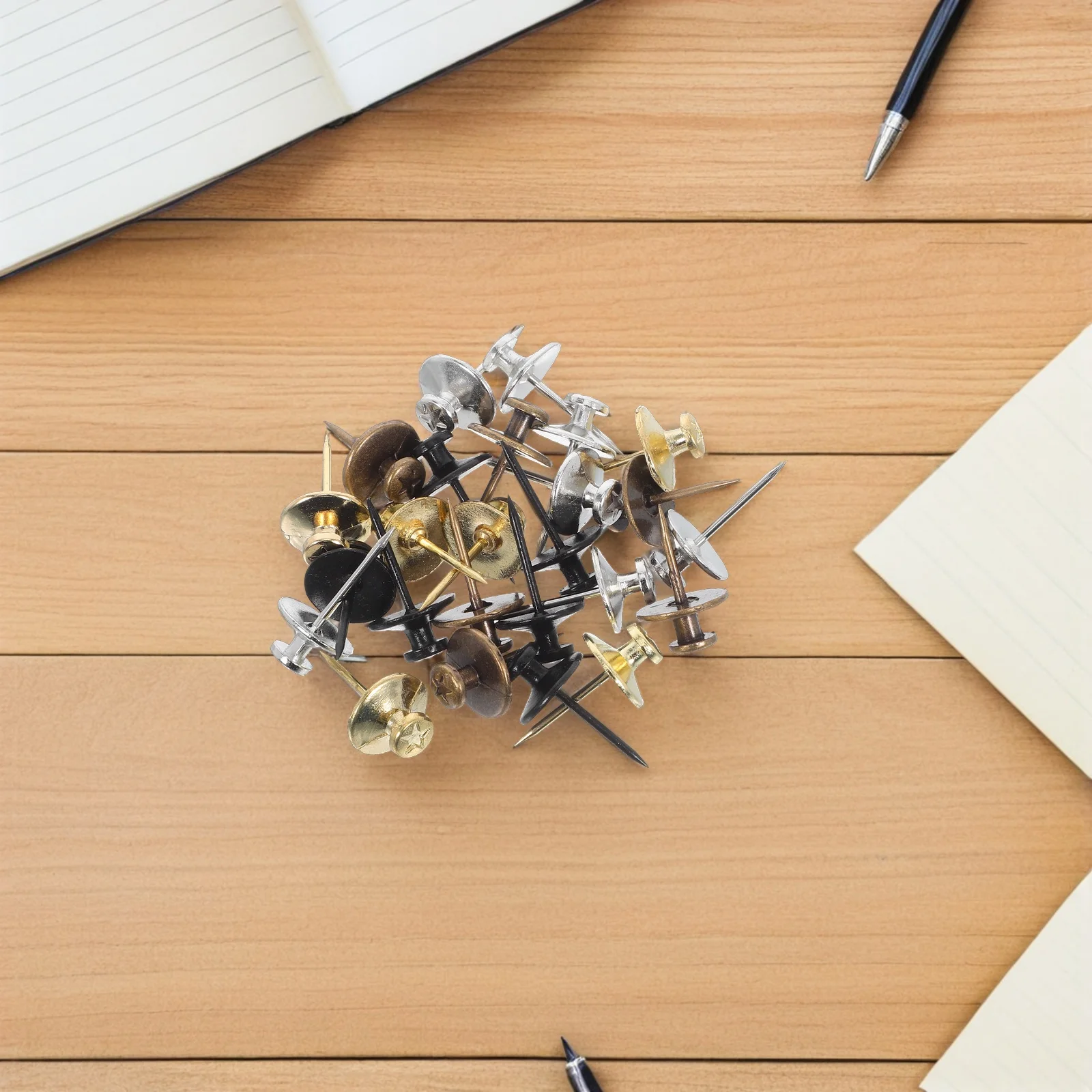 หมุดติดผนัง 25 ชิ้น สำหรับแขวนรูปภาพ หัวแบน ทำจากโลหะผสมสังกะสี หมุดกระดาน หมุดติดกรอบรูป สำหรับสำนักงานและบ้าน