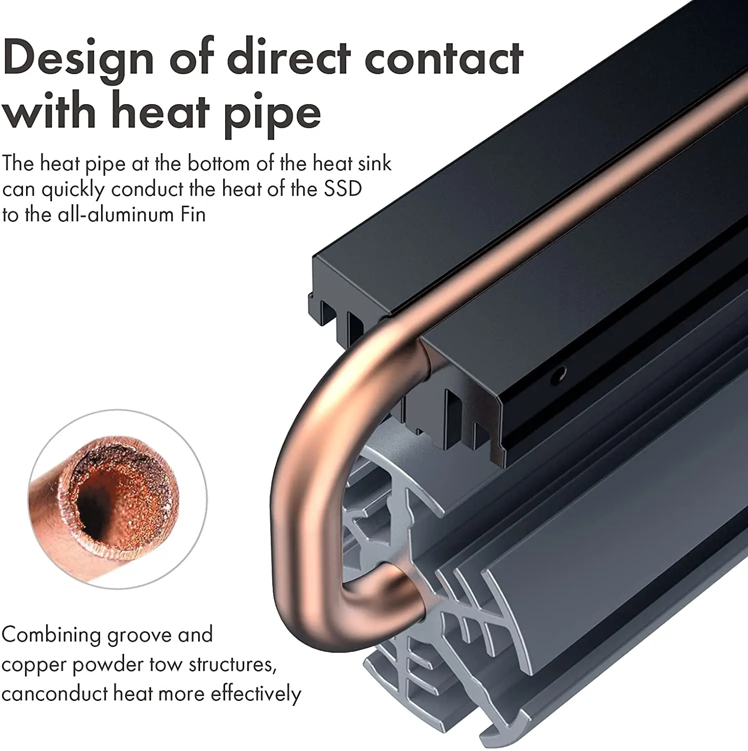 Imagem -03 - Ssd Foguete Dissipador de Calor Construído com Ajustável Pwm Ventilador Refrigeração Silicone Therma Almofadas Cooler para m2 Nvme 2280 Ssd M.2