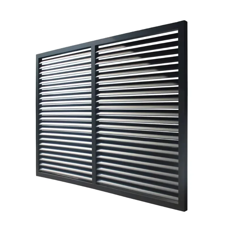 Fixed Blind Shutter Kinds of Aluminum Glass Custom Made Shanghai Factory Direct Sales of All Villa Vertical Power Coated