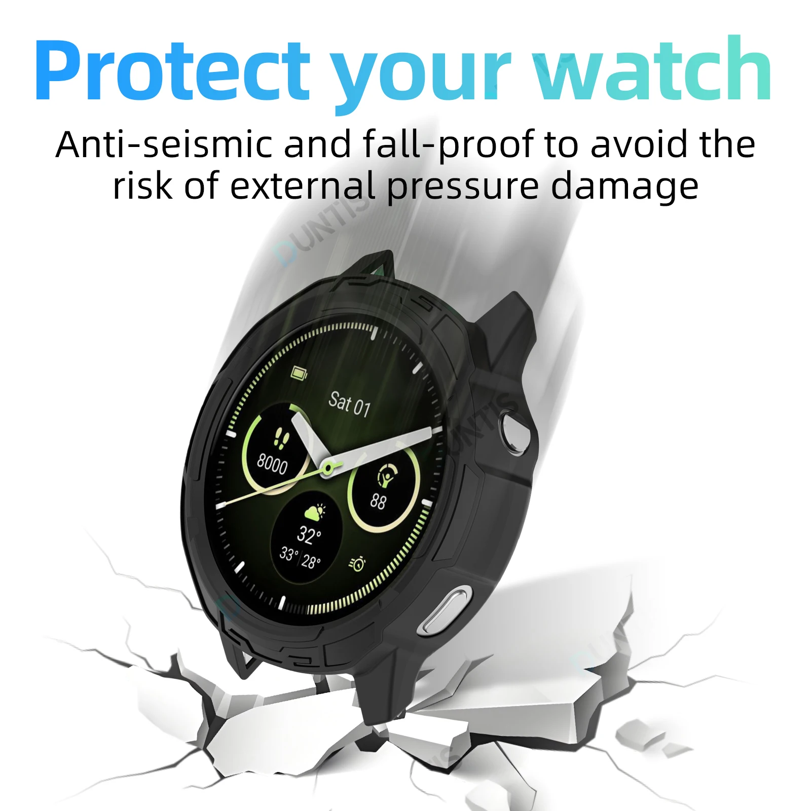 غطاء حماية لساعة Garmin Venu 4 41 ملم / 45 ملم مقاوم للصدمات من السيليكون الناعم المقاوم للكسر #2