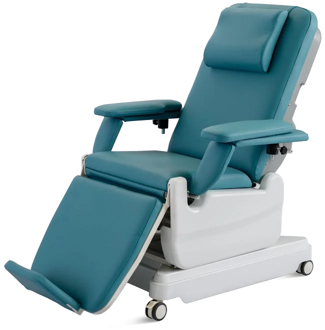 High-Grade Flower Reclining Blood Donor Chair  for Dialysis and Transfusion Procedures