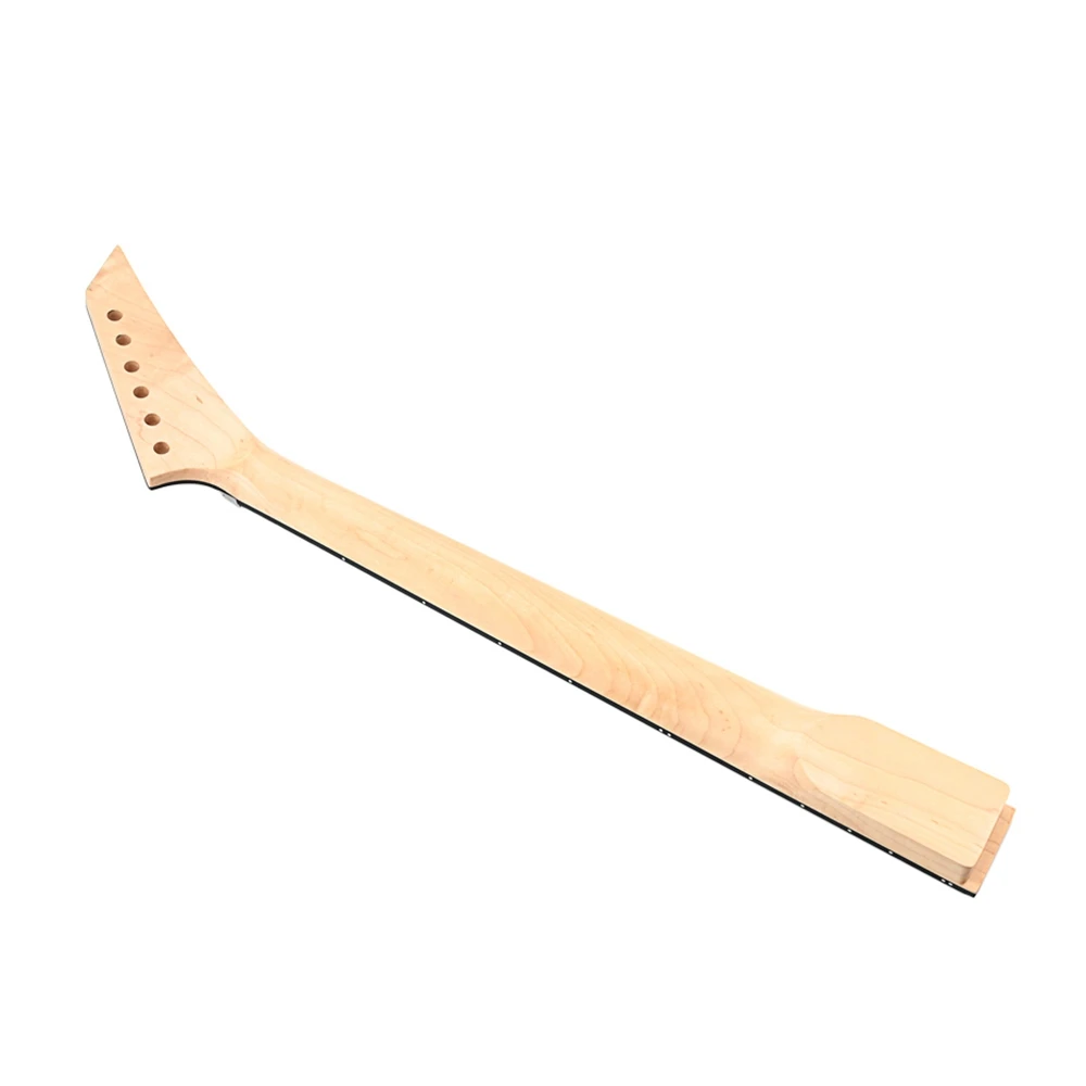 24 Frets Guitar Neck Maple Fingerboard with String Lock Jackson Right Head for 6-String Electric Guitar Neck Replacement