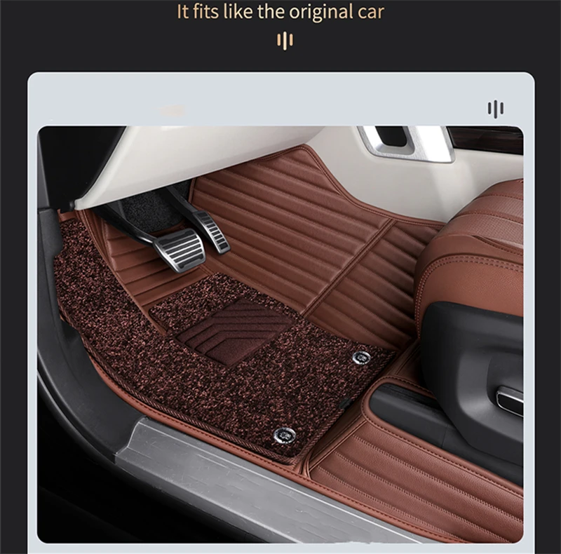 Custom Fit Floor Mat ECO Faux Leather For 5 Seaters 2006 2026 Land Rover Range Rover Sport Velar Evoque Discovery 4 5 Defender