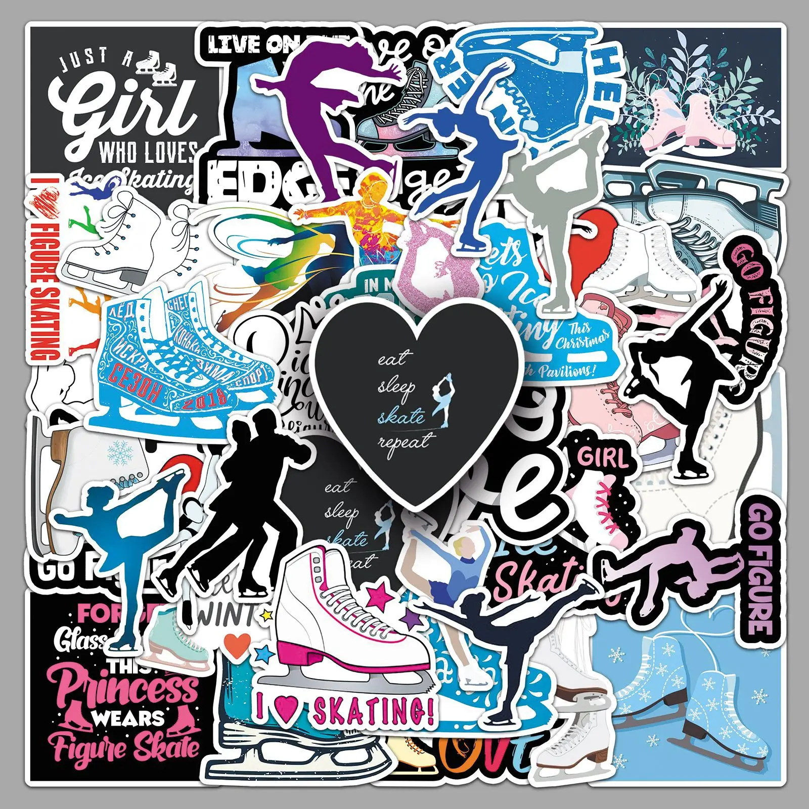 

10/30/50PCS Skating Stickers Personalized Creative Sports Series Sports Graffiti DIY Guitar Phone Laptop Water Cup Skateboard