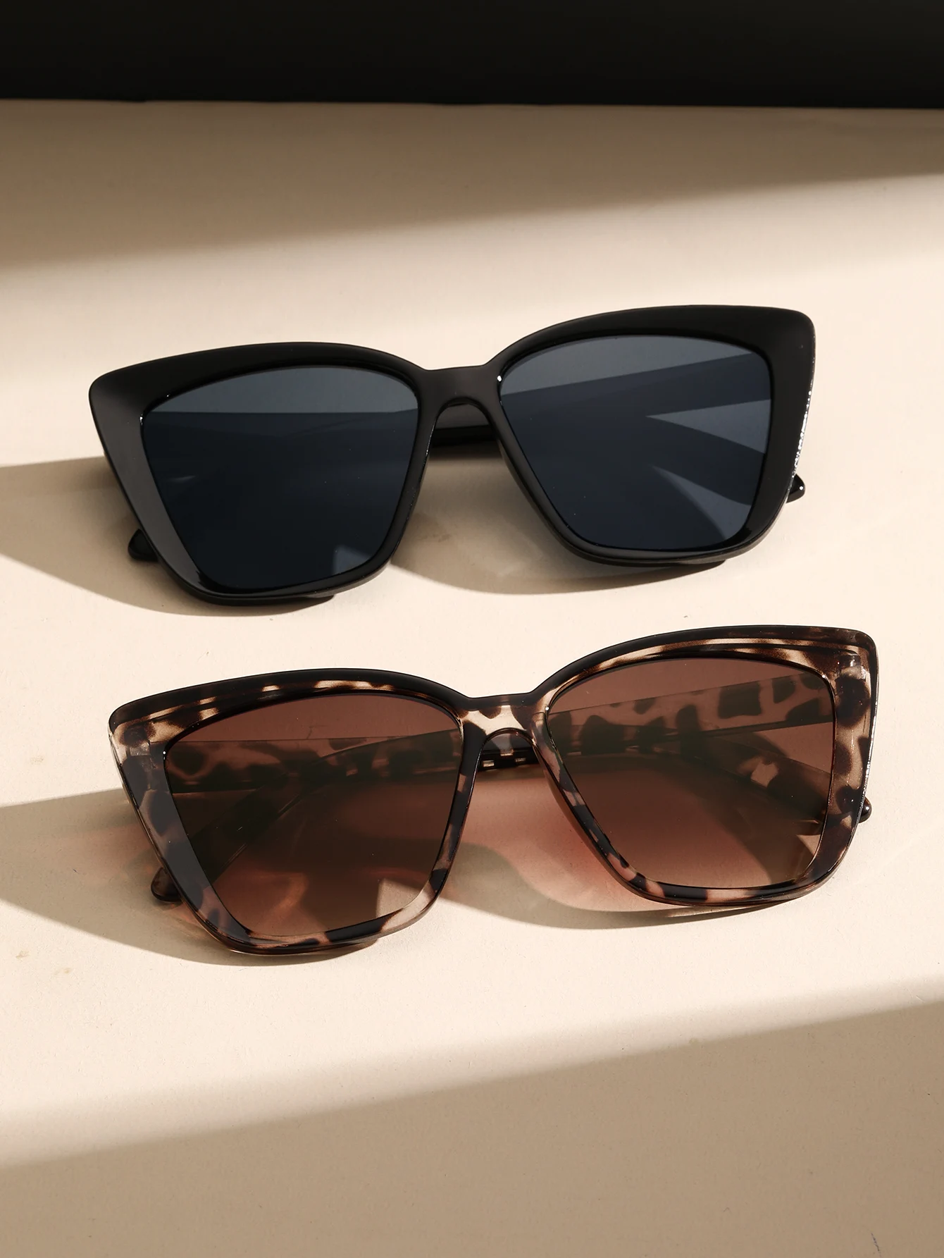 2/3 PCS Fashionable Oval Plastic Frame Versatile Street Photo Sunglasses For Travel Vacation