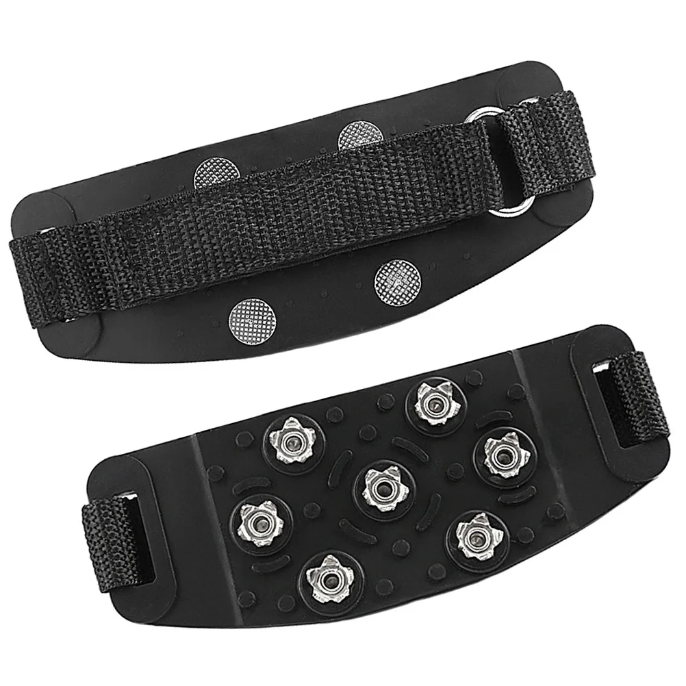 

1 Pair Ice Gripper Shoe Covers Non-Slip Crampon Spikes For Boots Shoes Lightweight Durable Traction Snow Grips Outdoor Climbing