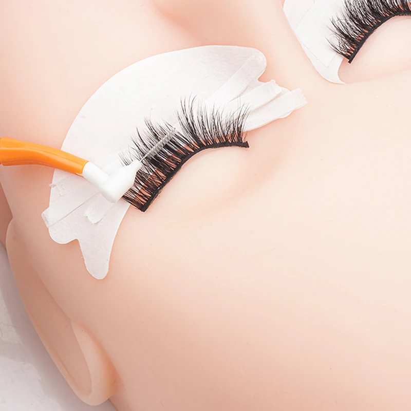 10PCS Mini Pennello per ciglia a forma di L Spazzole per estensione ciglia per la pulizia delle ciglia Mascara Bacchette Applicatore Pennello per labbra Strumento per il trucco