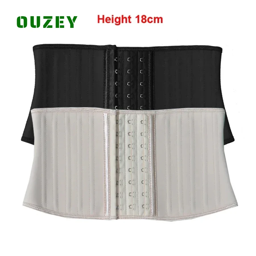 

OUZEY Women Underbust Latex Sport Girdle Waist Trainer Corsets Hourglass Body Shaper Long Weight Loss Slimming Bustier