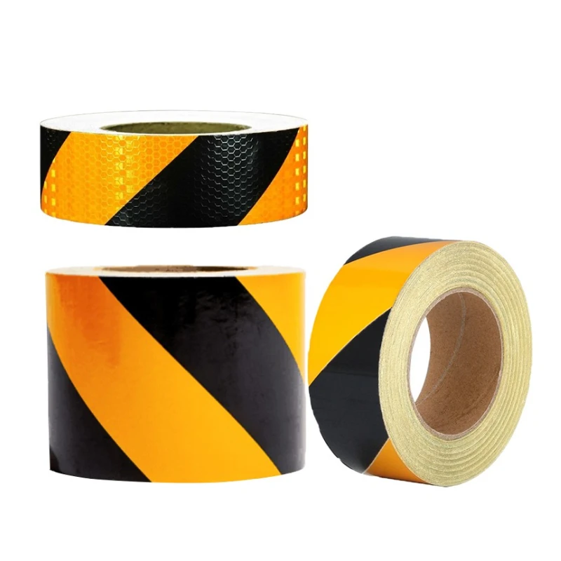 Car Reflective Tape Waterproof Tape Self-Adhesive Safety Warning Sticker for Truck Ground Reflective Safety Stickers Glow Tape