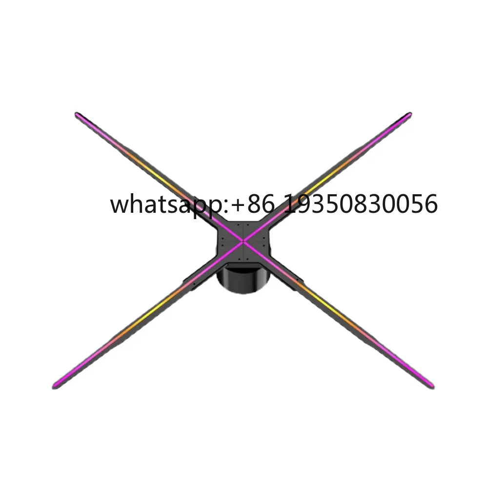 3D Holographic LED Advertising Display Fan 100cm Big Size Hologram Fan with Wifi Control High-Tech 64.5cm 100cm Fan for Display