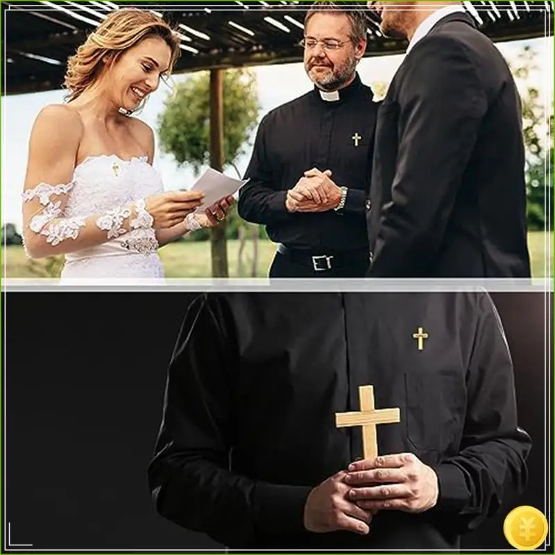 100 Pcs Cross Lapel Pin Bulk Set Gold Pins Religious Cross Pin Gold Enamel Pin Set For Christian Chaplain Durable