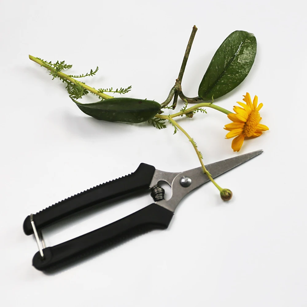 175mm Straight Head Pruning Shears Non-Slip Handle - Ideal for Flower Gardening Shears and Precision Plant Care