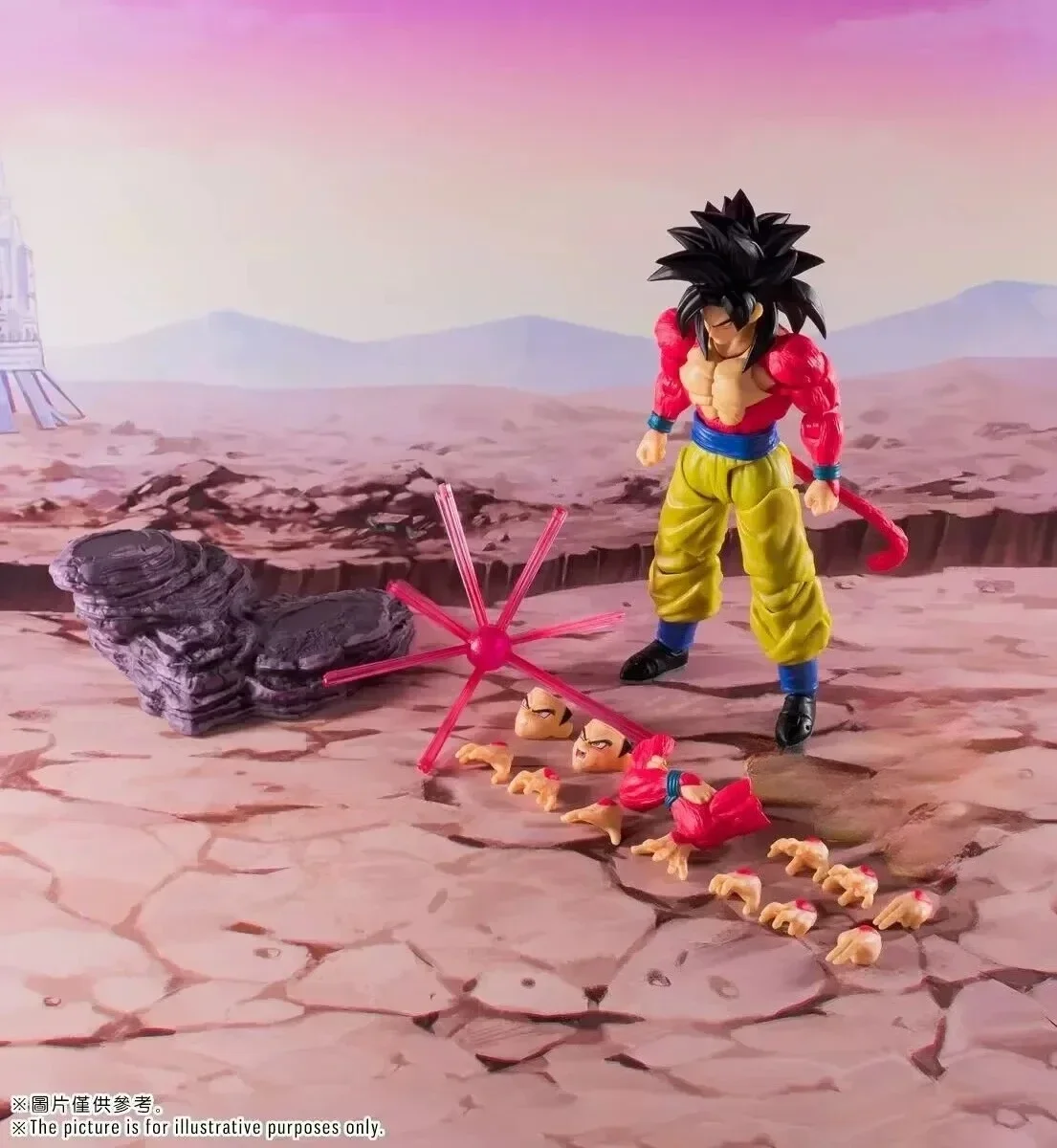 New  Super Saiyan 4 Goku Untamed Power Action Figure Kit Anime Gt Son Goku Ssj4 Model Collect Toys view 4