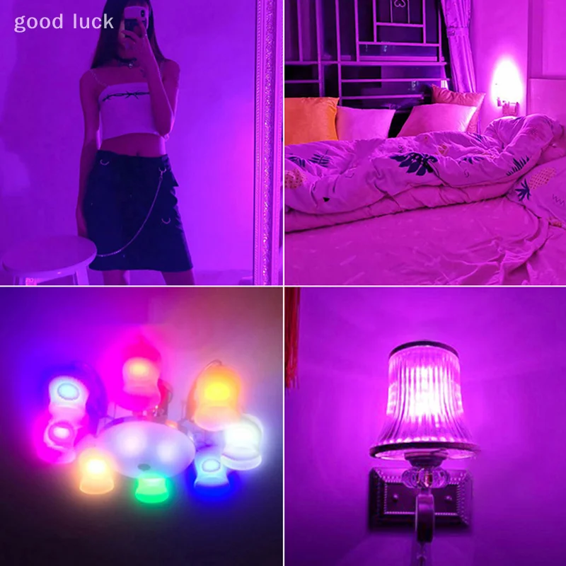 E14 E27 ฐานสกรู LED ข้าวโพดหลอดไฟที่มีสีสันหลอดไฟ LED ที่มีสีสันหลอดไฟอลูมิเนียมไม่มีการสั่นไหวโคมไฟข้าวโพดตกแต่งบ้าน