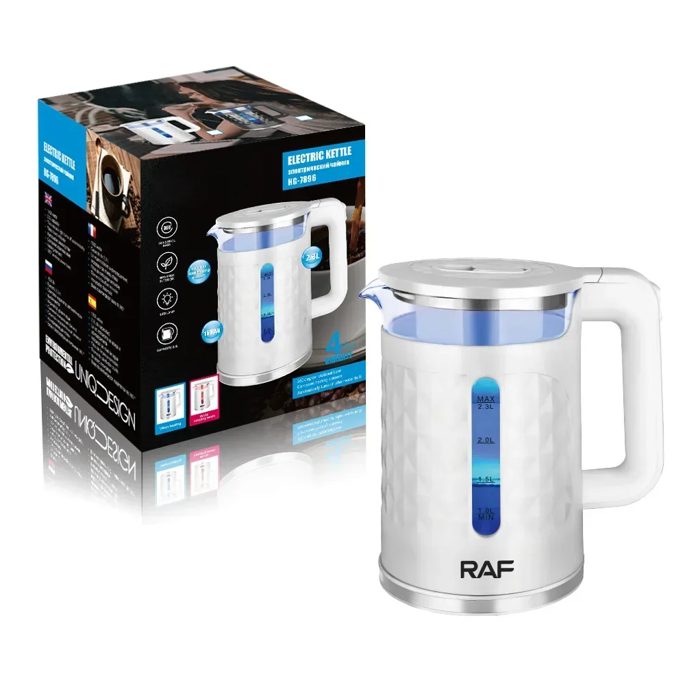 Fast Boil Electric Tea Kettle, Water Boiler & Heater, 2.3 L, Cordless, Auto-Shutoff and Boil-Dry Protection