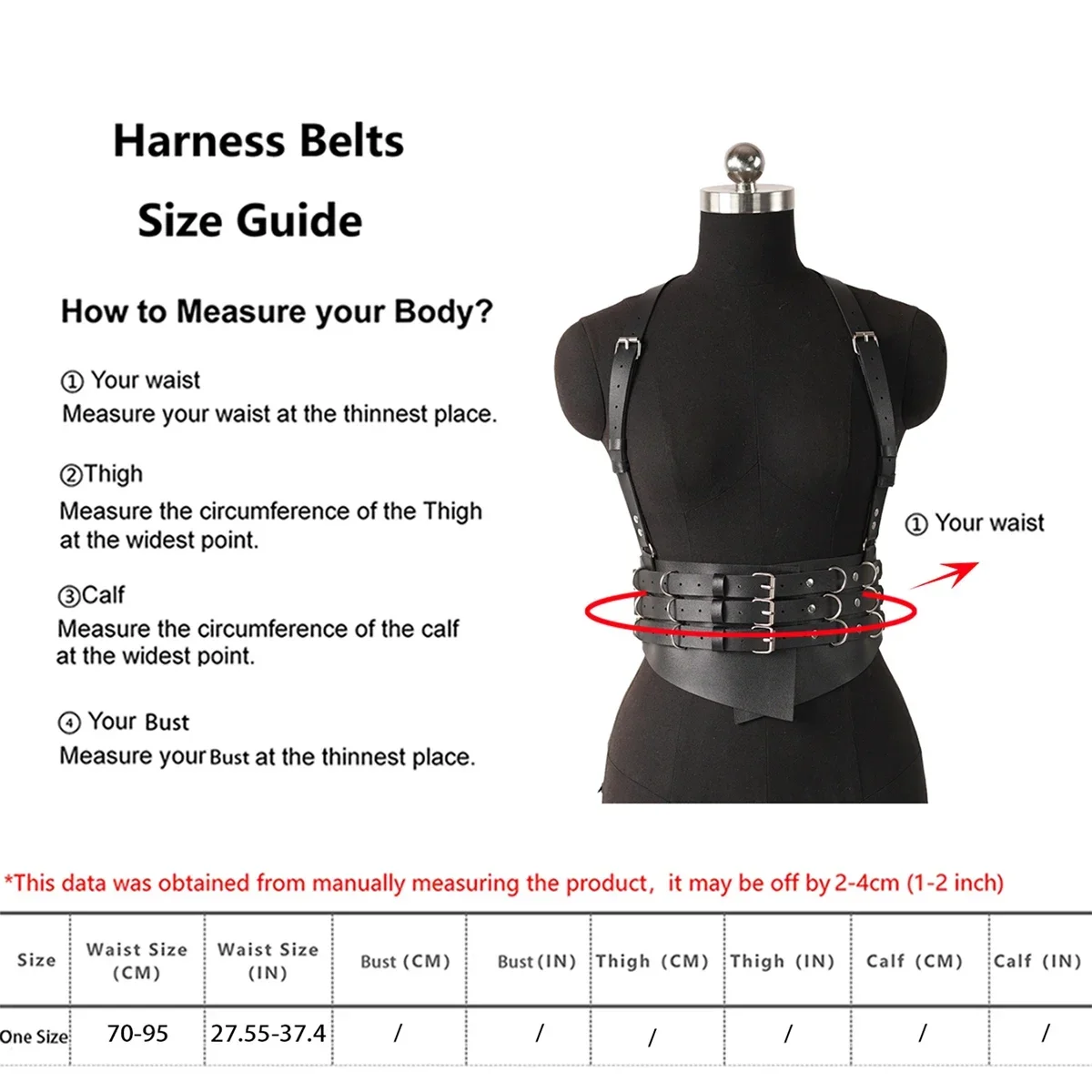 Women's Fashion Wide Belt Punk Vest Strap PU Leather Waist Drawstring Holiday Party Wear