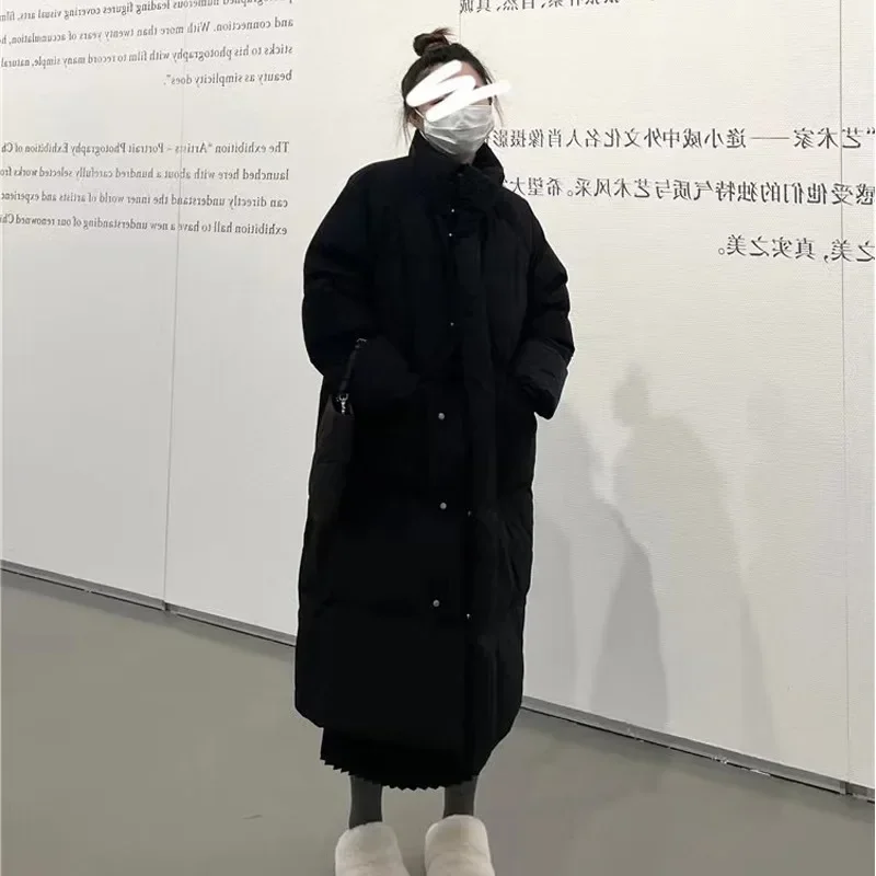 ฤดูหนาว Parkas ผู้หญิงความยาวกลางขนาดใหญ่แฟชั่นเกาหลีหลวมและหนา CasualParkas แจ็คเก็ต Design Sense Jacket Trend