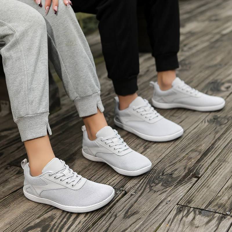 Unisex Wide Toe Shoes Simple Breathable Non Slip Outdoor Barefoot Comfortable Work Sports  Jogging Walking Shoes for Couples