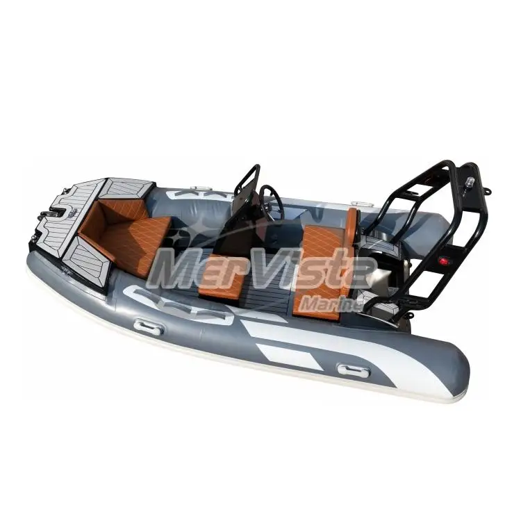 Hot Selling 12ft Aluminum Fishing Boat with Hypalon PVC High Safety for Family Fun