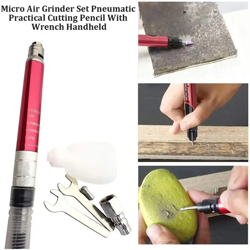 Y50A-Air Mill Scribe المطرقة الهوائية الرملي القلم الهواء مطحنة القالب عدة أداة تلميع صغيرة الحفر #5