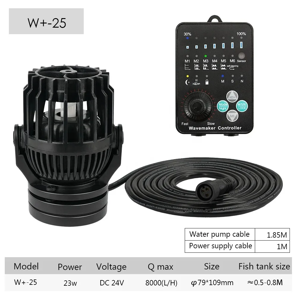 Aquarium Wave Makers Cross Flow Circulation Pump Wavemaker 24v Quiet Powerheads Electrical Waver Maker for Aquarium