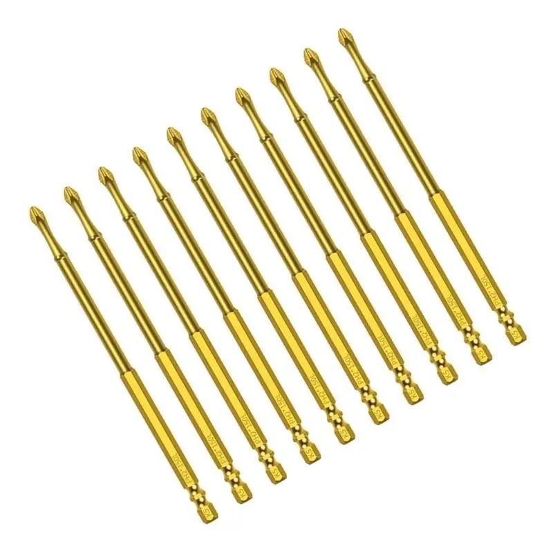 

Y1UD Professional 10pcs Impact Driver Bits, Магнитные антислипные аксессуары для силовой бурины