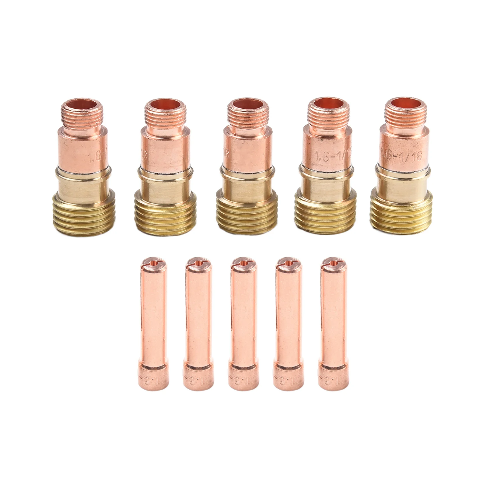 TIG Accessory Collection Includes Sturdy Components such as the For Stubby Gas Lens and Compatible Collets (10 Pack)