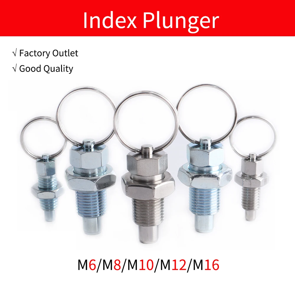 1pcs/2pcs QB217 Good Quality Hand Retractable Spring Locating Indexing Pins Index Plungers With Pull Ring Pull For positioning