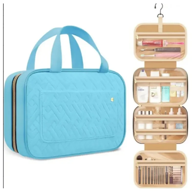 Waterproof toilet bag,portable cosmetic bag, toilet set, travel storage bag.